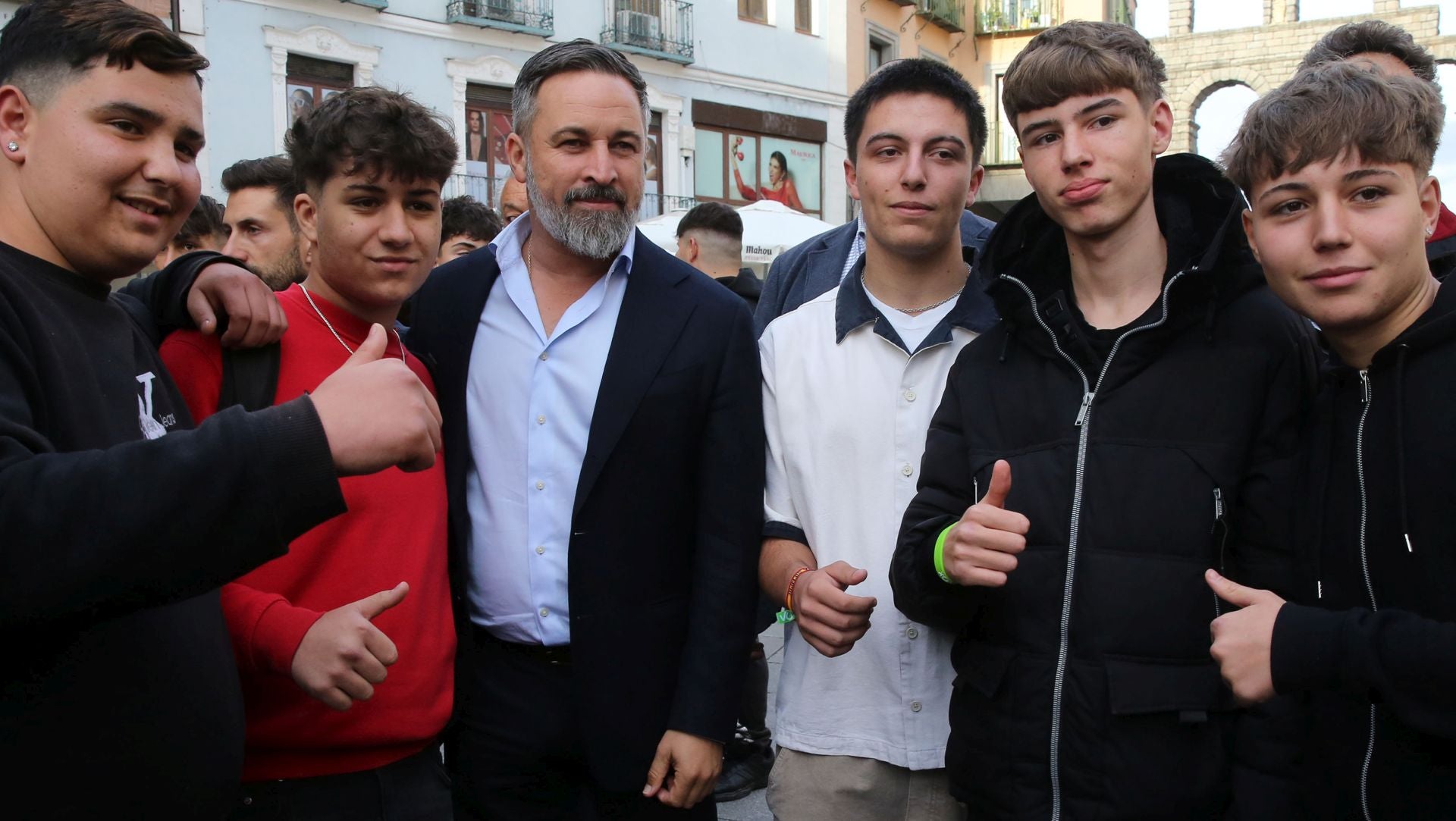 La visita de Abascal a Segovia, en imágenes