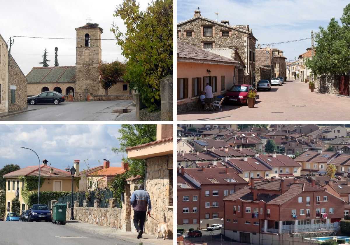Vista general de Navas de Riofrío, Trescasas, Sotosalbos y La Lastrilla, los municipios más ricos de la provincia.