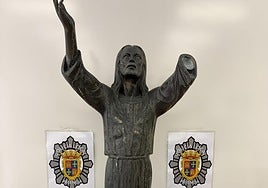 Talla que fue intervenida por la Policía Local.