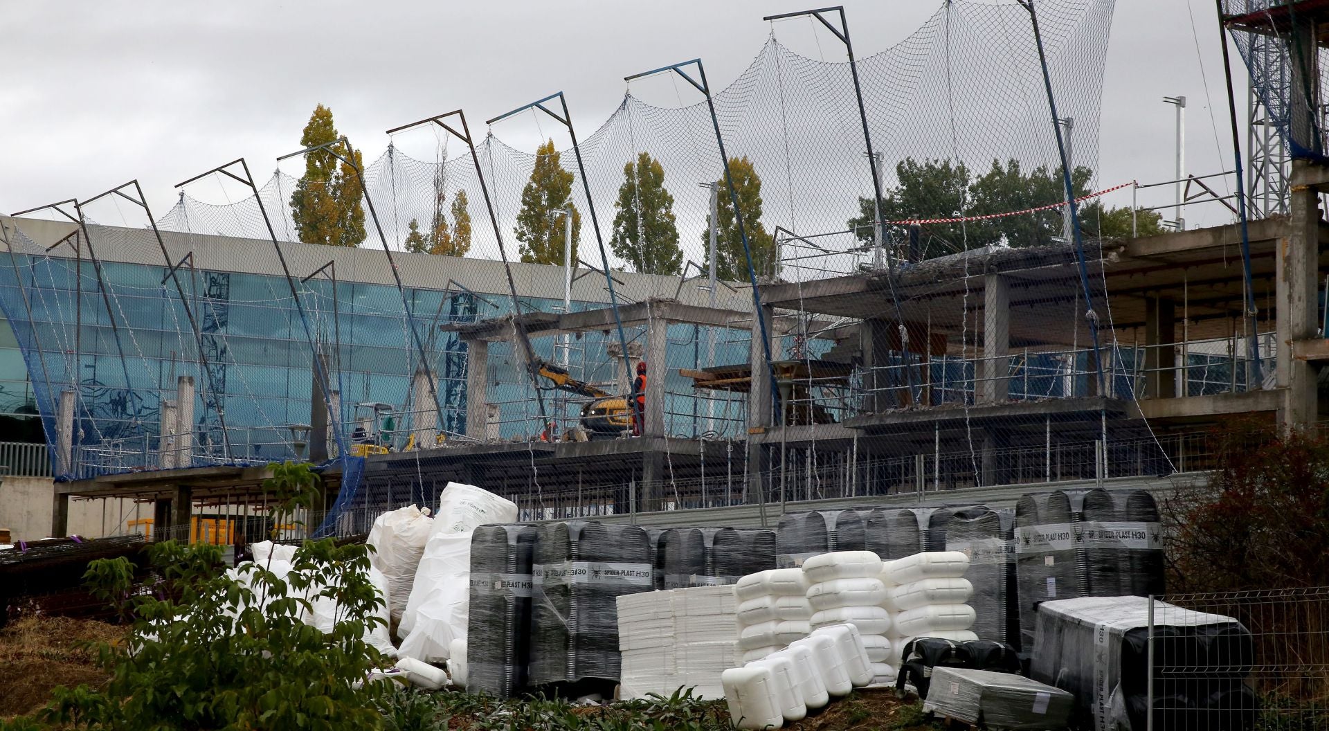 Fotos de la visita de la ministra a las obras de las viviendas colaborativas
