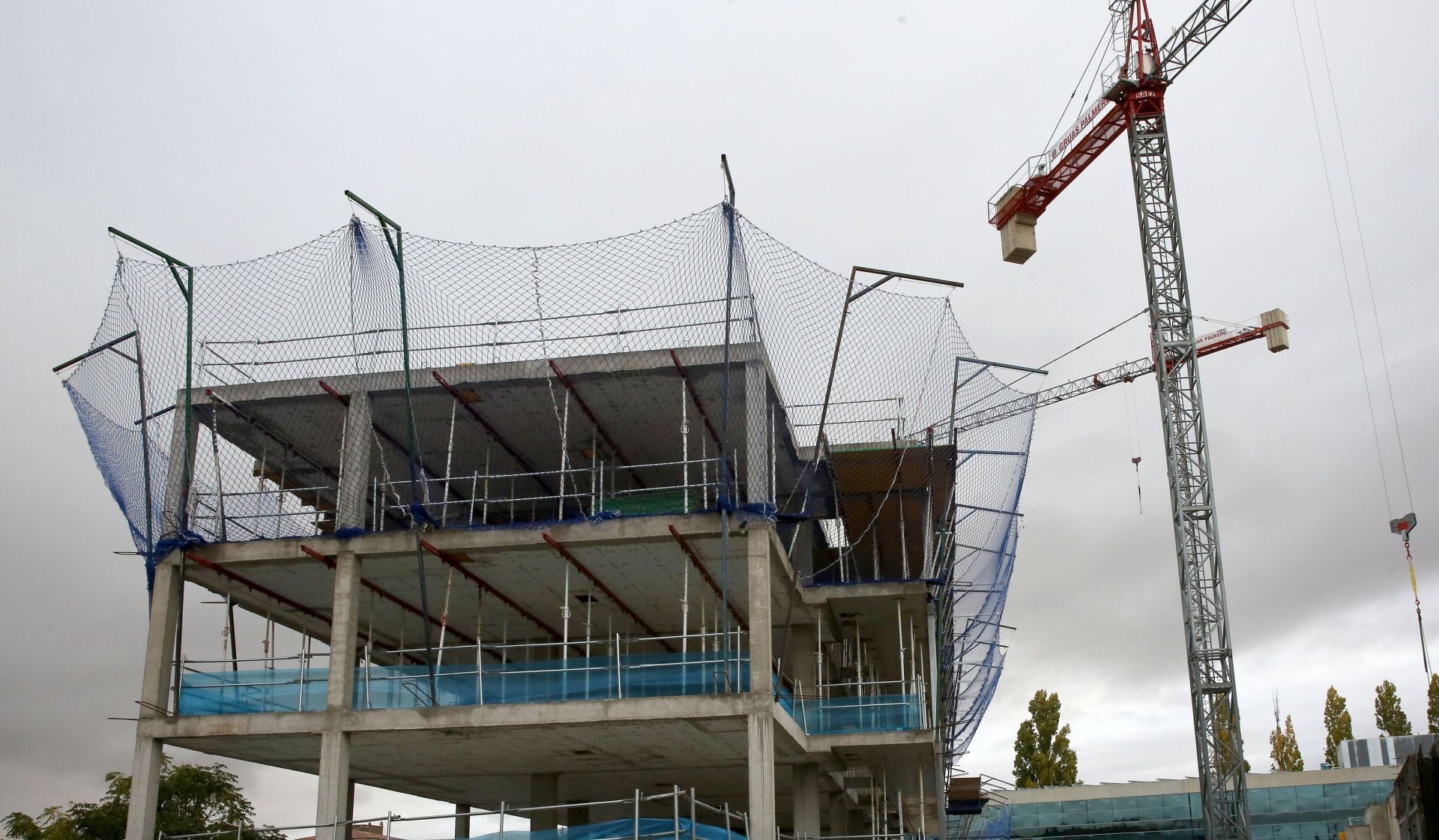 Fotos de la visita de la ministra a las obras de las viviendas colaborativas