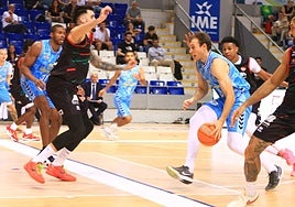 Vrankic, en una acción durante los escasos minutos que disputó ante el Fibwi Palma.