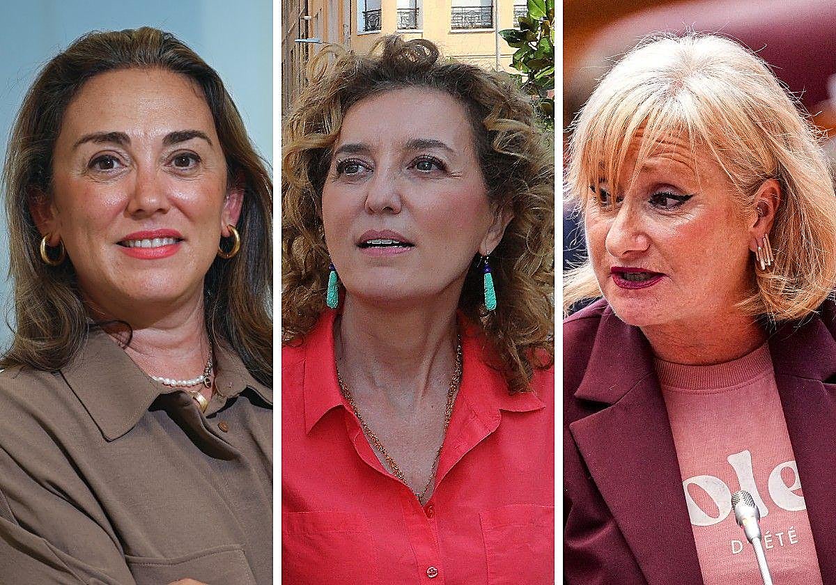 María González Corral, María Pardo y Leticia García.