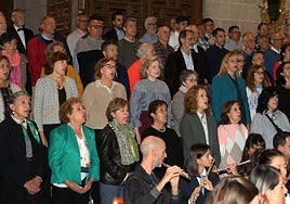 Interpretación del Villancico de San Frutos, en la Catedral de Segovia, este sábado.