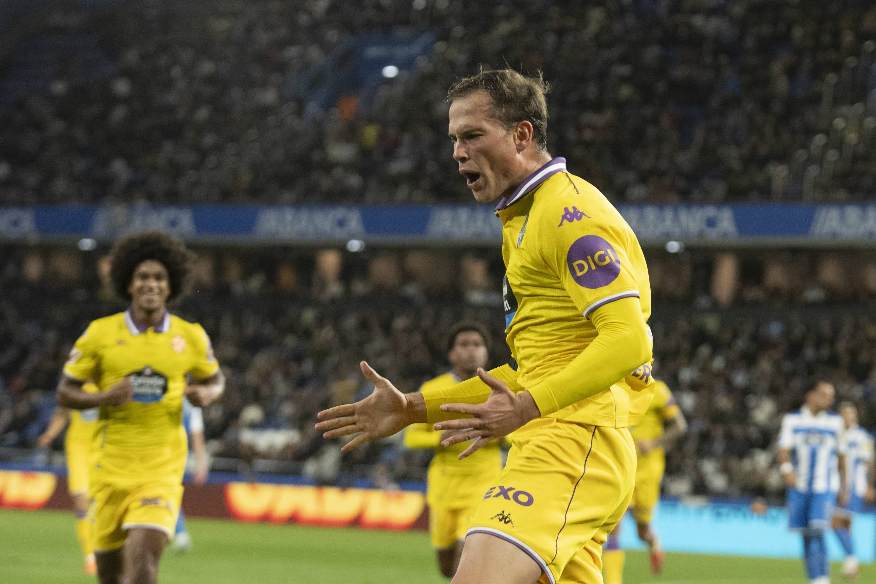 El empate del Pucela en Riazor, en imágenes