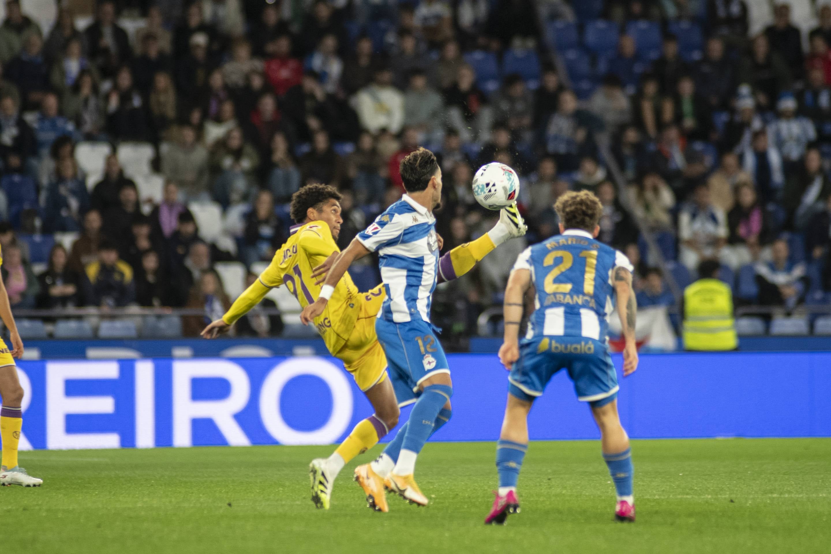 El empate del Pucela en Riazor, en imágenes