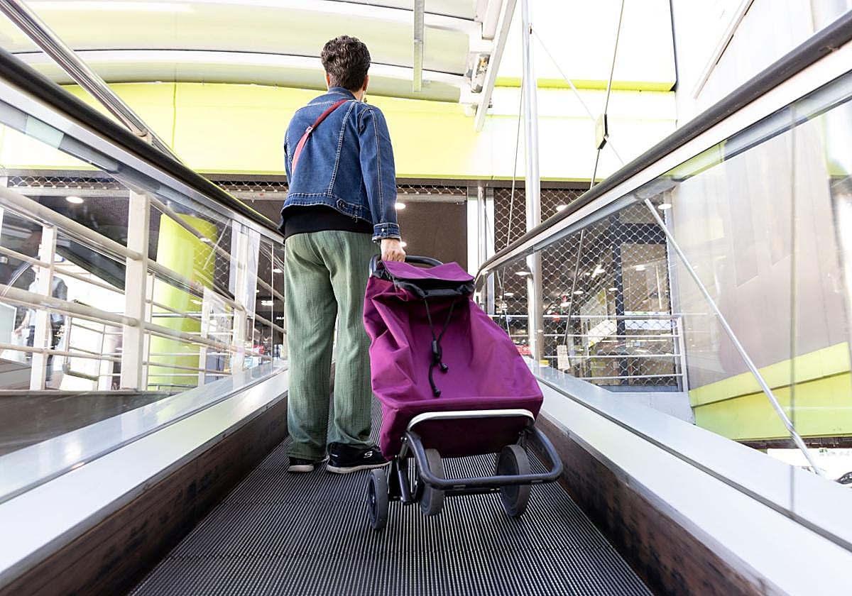 Cliente en un supermercado.