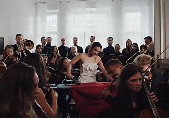 Un fotograma del videoclip de Berghaim.