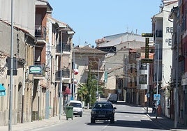 Imagen de archivo de la travesía de Cantalejo, en la que se están ejecutando las obras.
