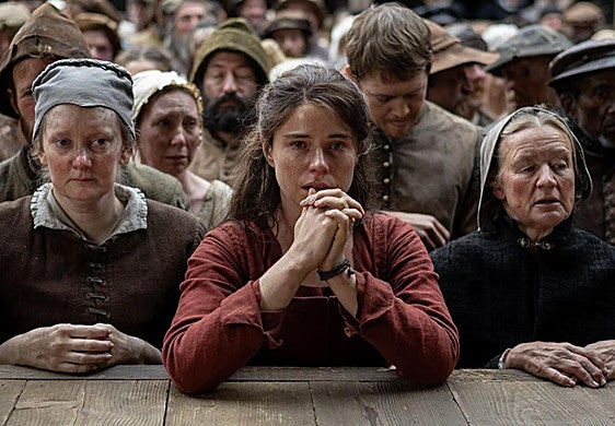 Jessie Buckley, en una de las escenas de 'Hamnet'.