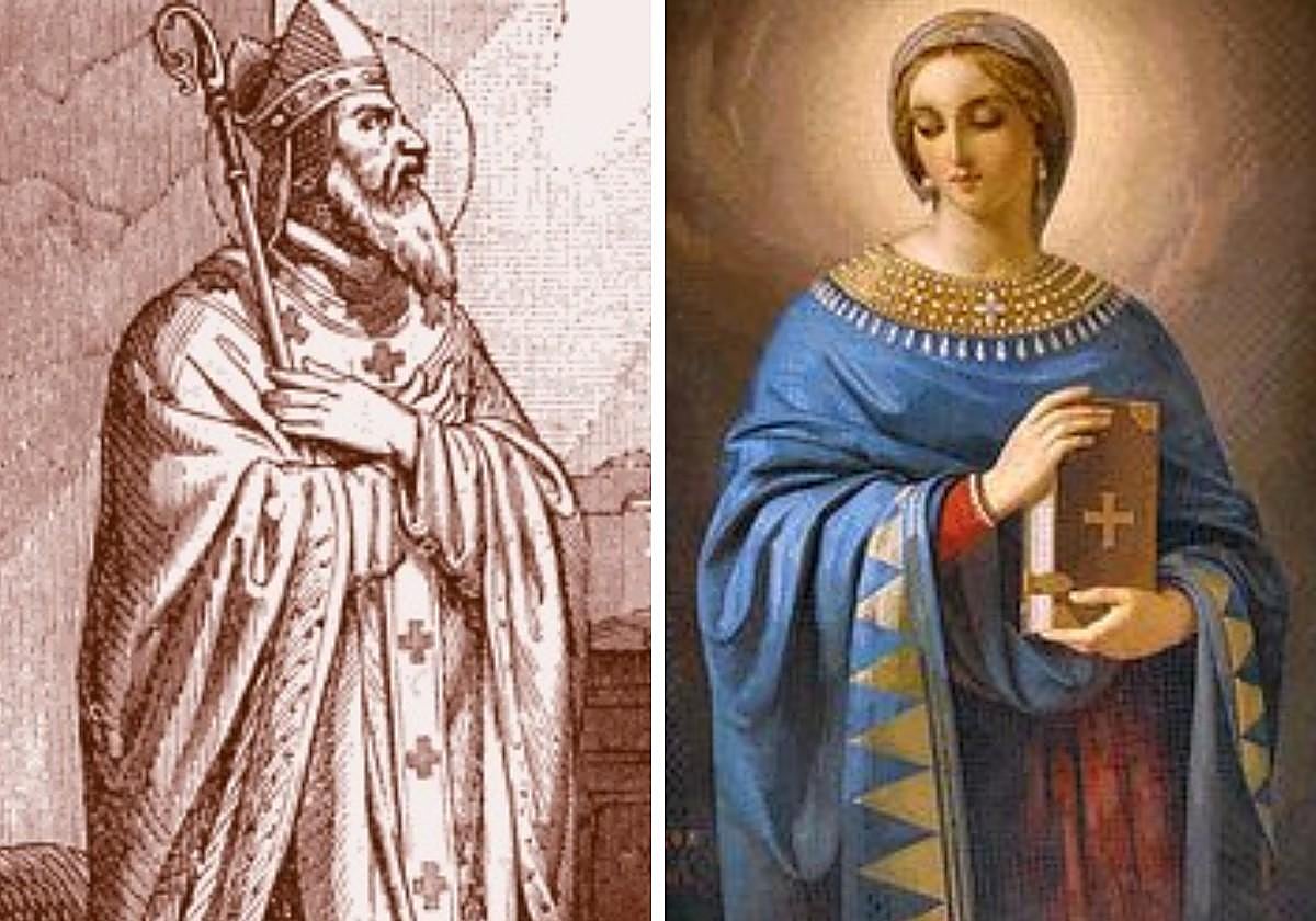 San Narciso de Jerusalén y Santa Anastasia de Roma.