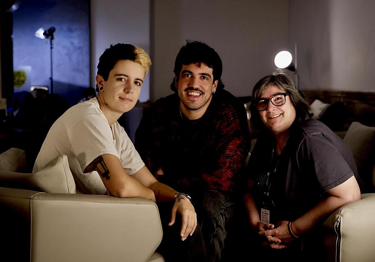 Karu Borge, Alejandro Marín y Yolanda Rodríguez, el jurado de la Espiga Arcoíris de Seminci.