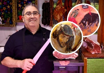 Se jubila José, el carnicero que tallaba y decoraba jamones en Delicias