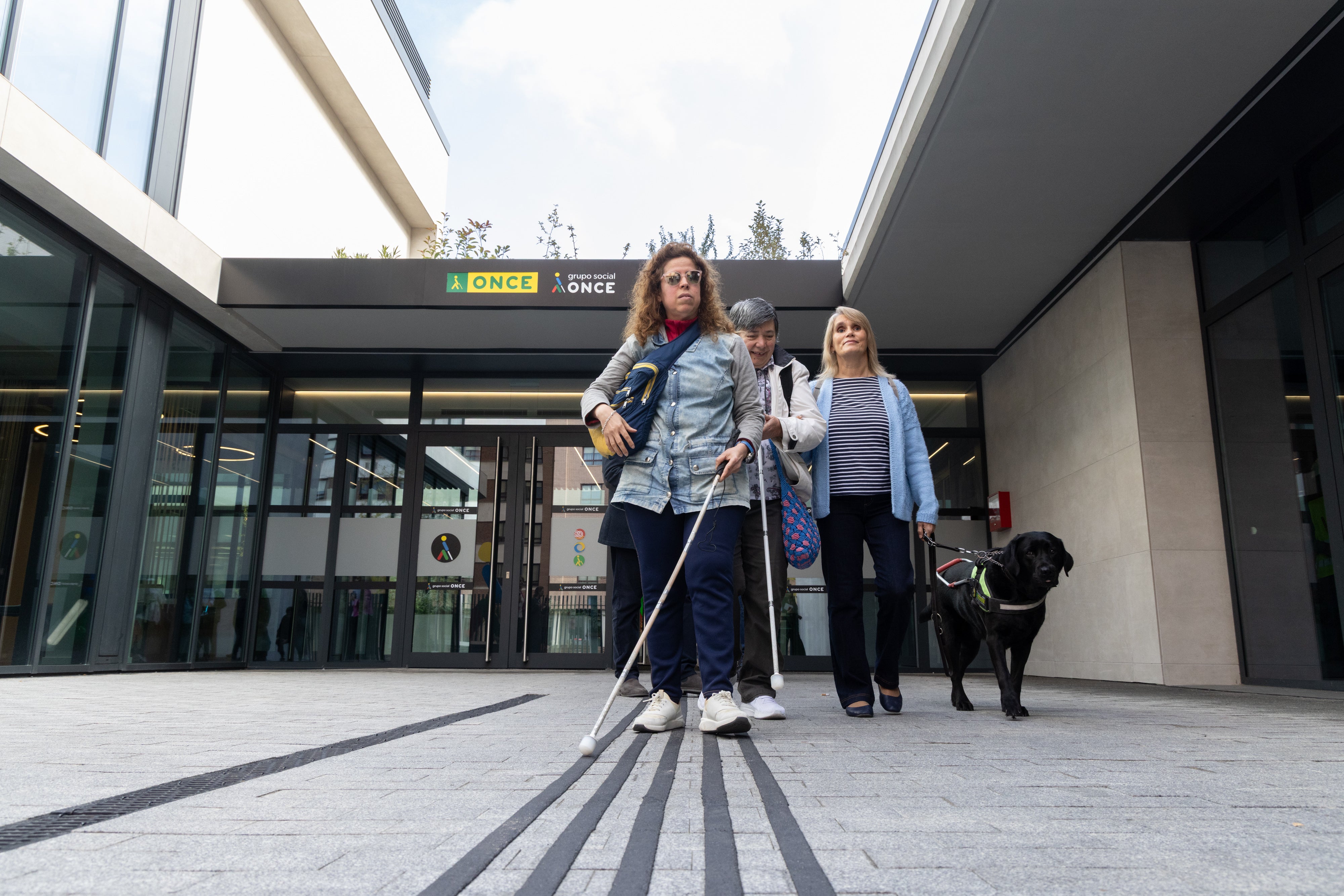 Entrada de la nueva instalación de la ONCE en Valladolid.