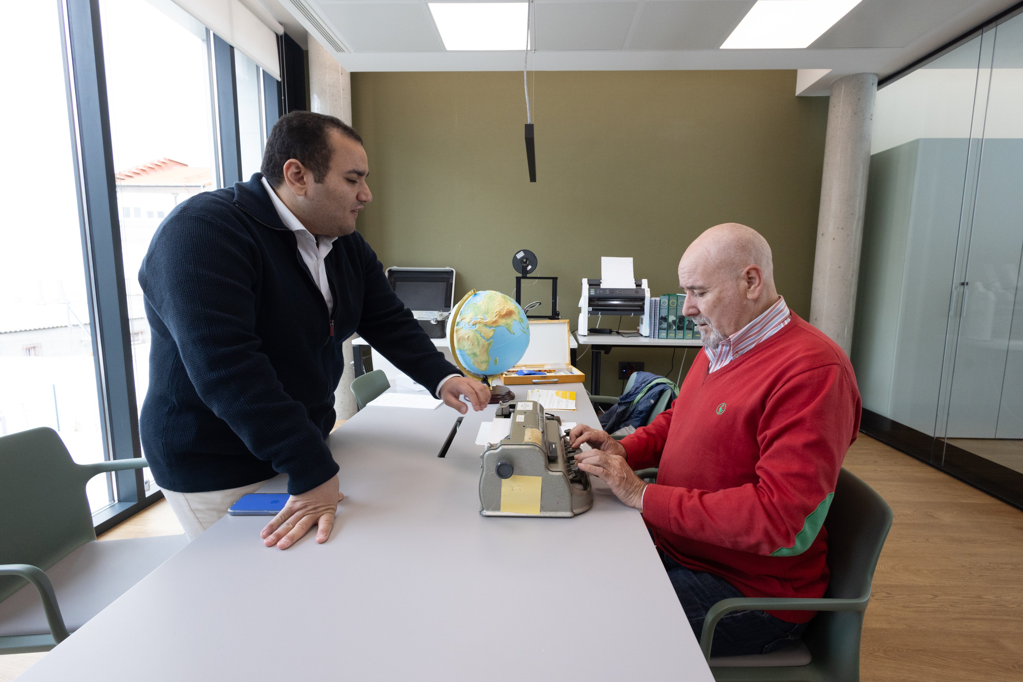 La nueva sala de braille de la ONCE.