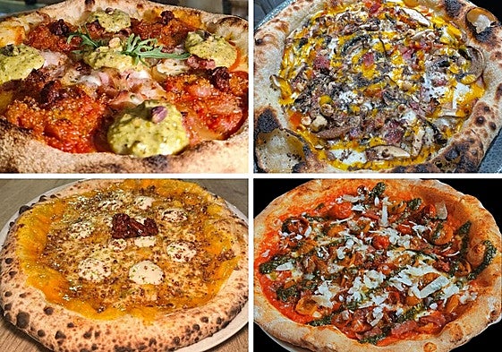 Algunas de las pizzas de Castilla y León que se presentan este 2025.