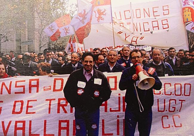 Una de las protestas laborales, habituales en los años finales de Nicas.