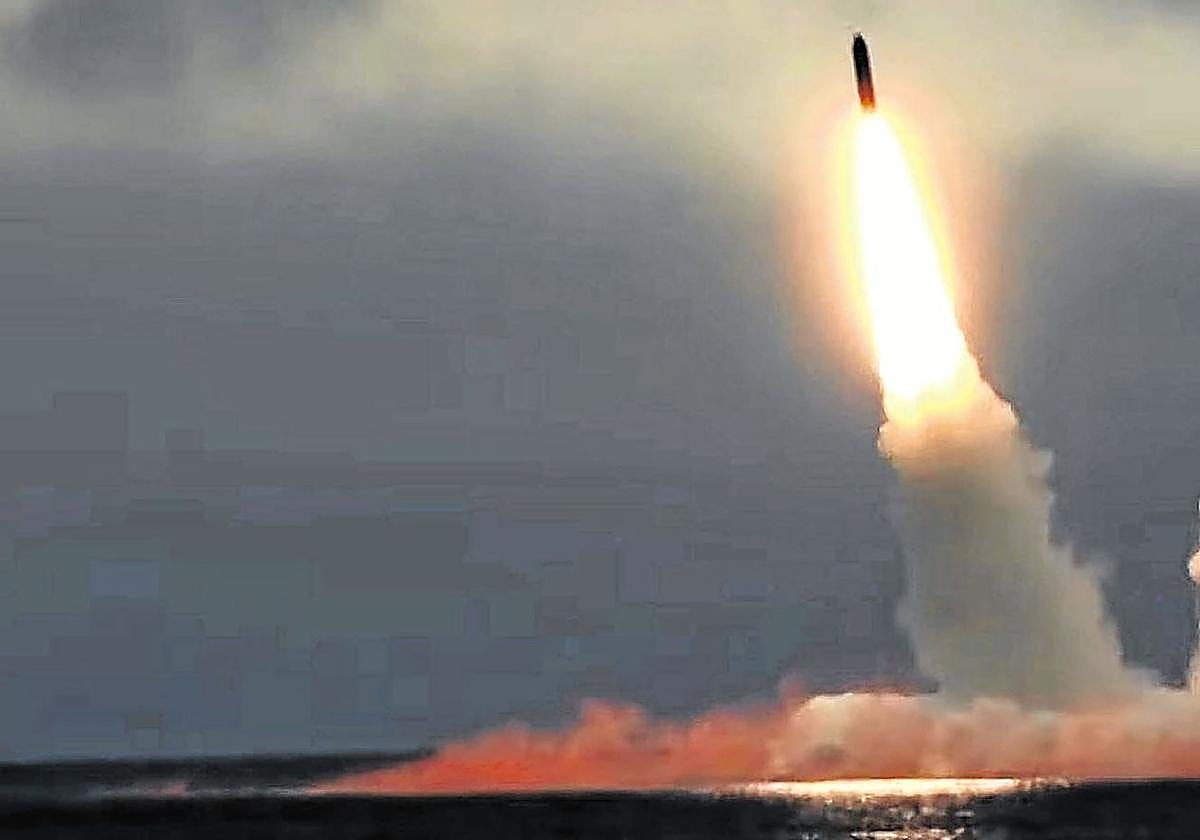 Imagen de archivo del lanzamiento de un misil.