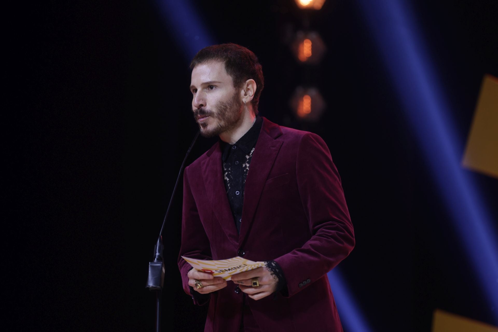El actor Rubén Ochandiano durante la entrega de los premios.