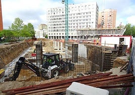 Construcción de viviendas colaborativas de la Junta en Valladolid.