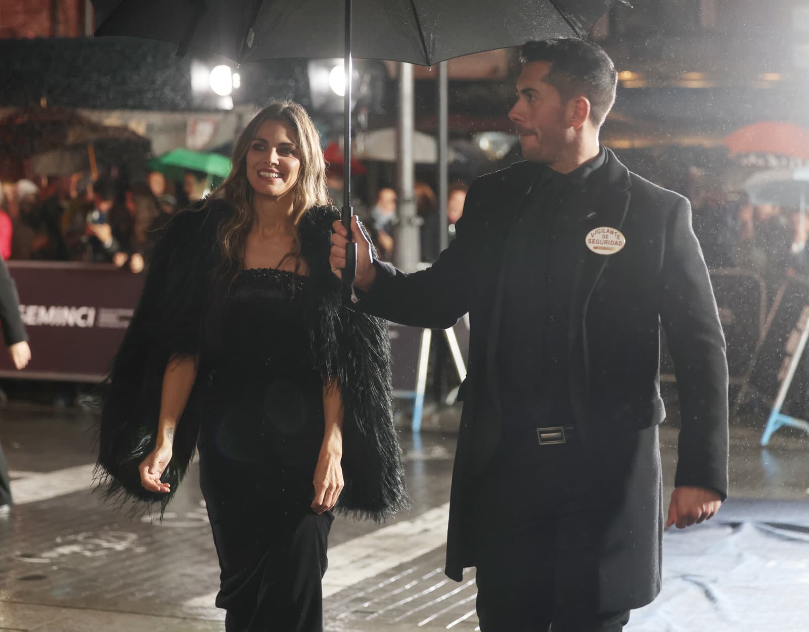 Amaia Salamanca, a su llegada al Teatro Calderón para asistir a la gala de clausura de la 70 Seminci.