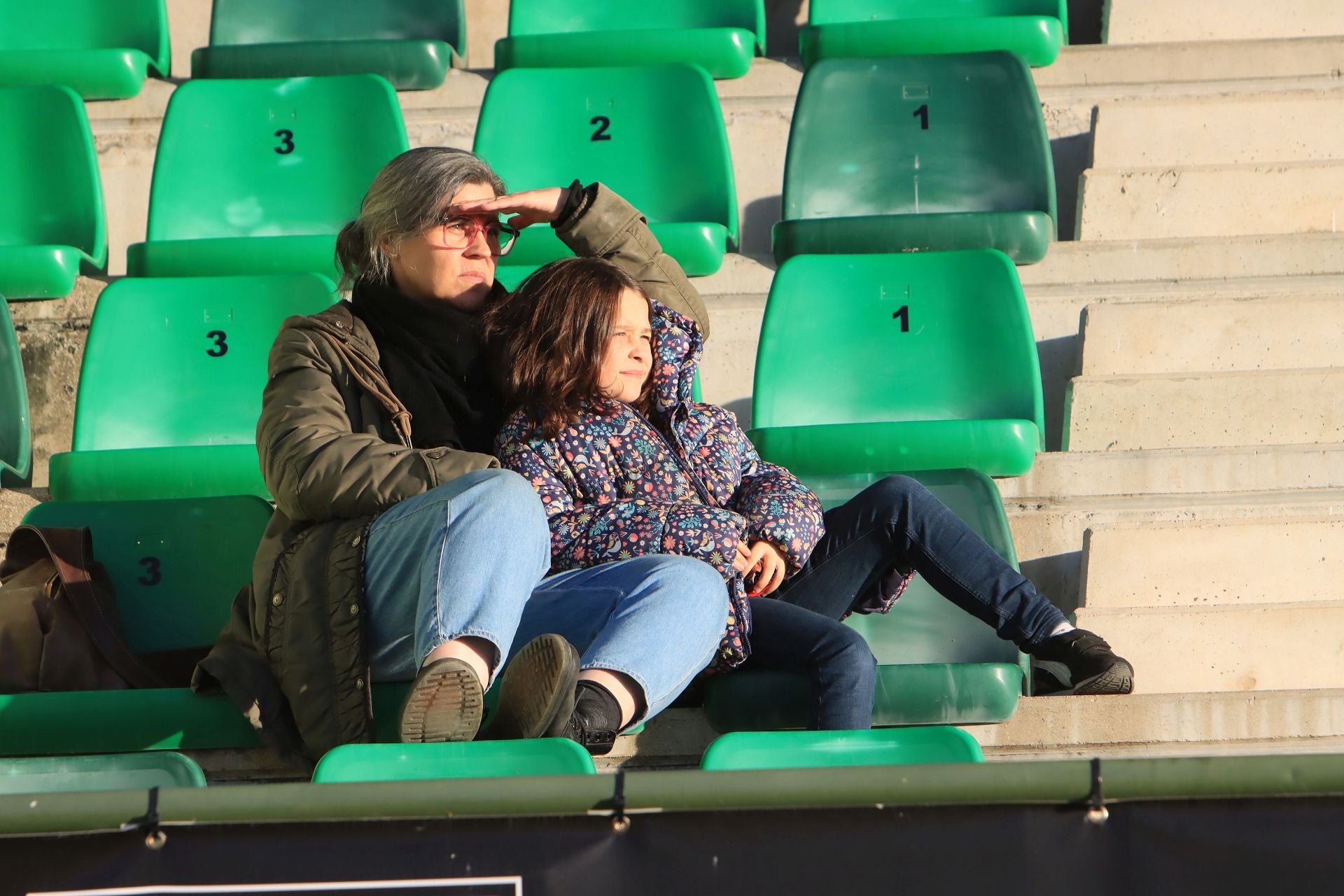 Búscate en las gradas de La Albuera durante el partido de la Segoviana