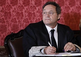 El fiscal general del Estado, Álvaro García Ortiz, este lunes en el inicio del juicio en el Tribunal Supremo.