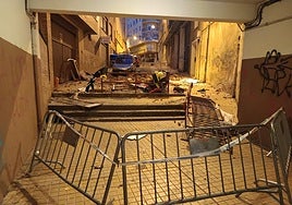 Edificio de la calle Diego Aceves donde ha sucedido la explosión.