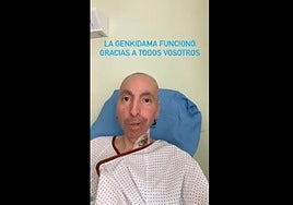 Eloi Yebra, tras someterse a la intervención.