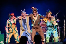 Actuación en el LAVA de los Titiriteros de Binéfar, a quienes se rendirá homenaje la próxima semana.