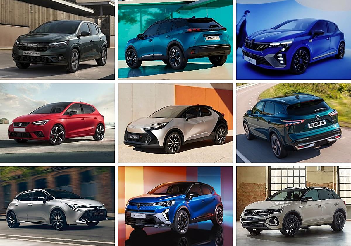 Los 9 coches más vendidos en octubre de 2025.