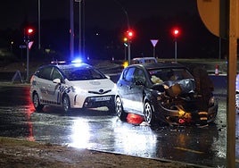 Estado en el que ha quedado uno de los vehículos implicados.