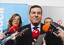 Carlos Fernández Carriedo, consejero de Economía y Hacienda de la Junta, en un acto en Palencia.