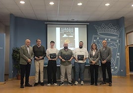 Premiados en el Visado Gastronómico, junto con autoridades.