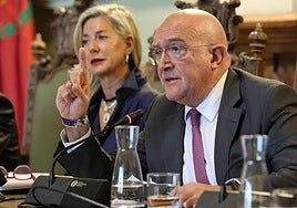 El alcalde, Jesús Julio Carnero, en un pleno pasado.