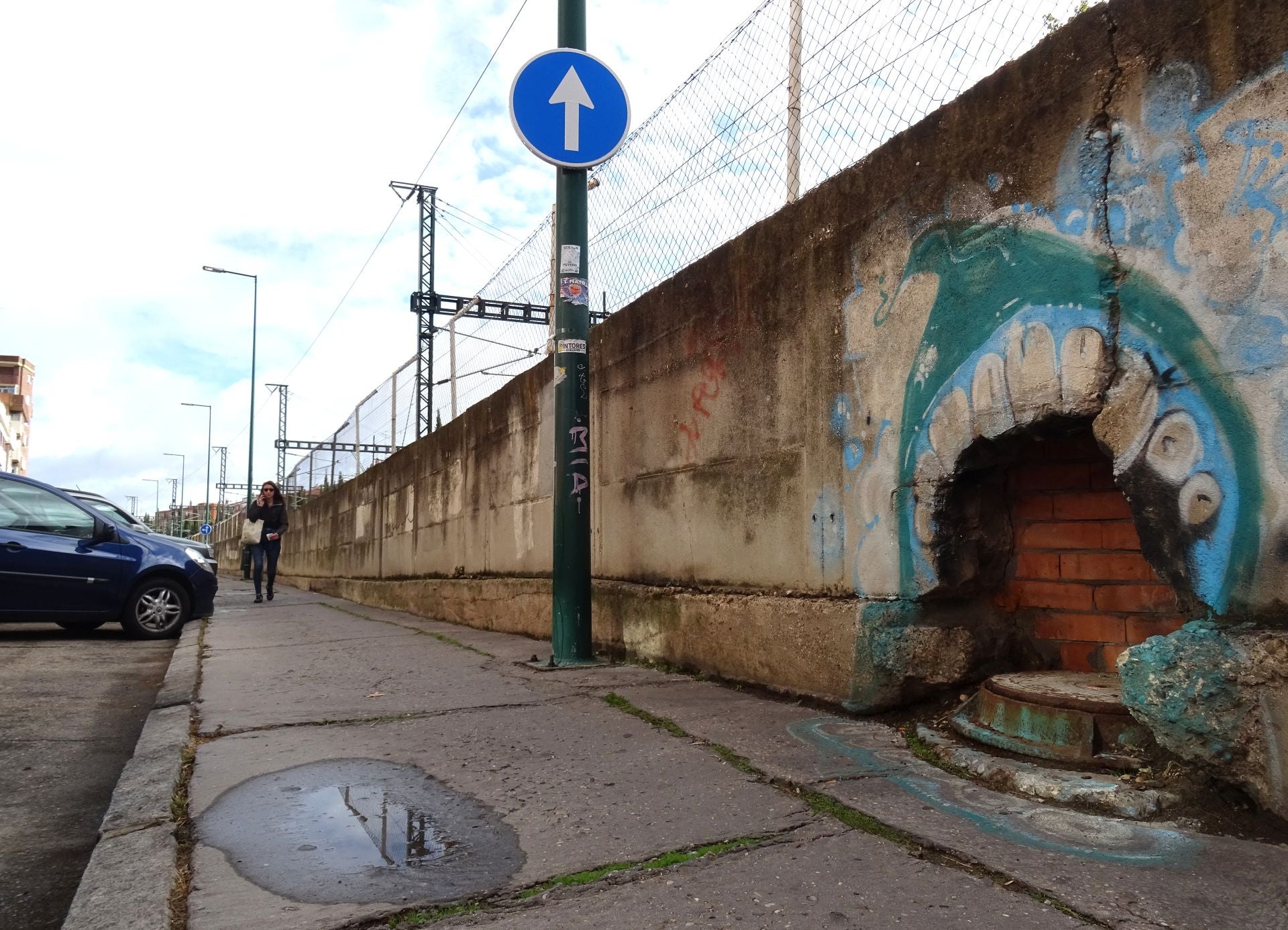 Las imágenes de las obras de Aquavall y los cortes en la calle Estación y Vía