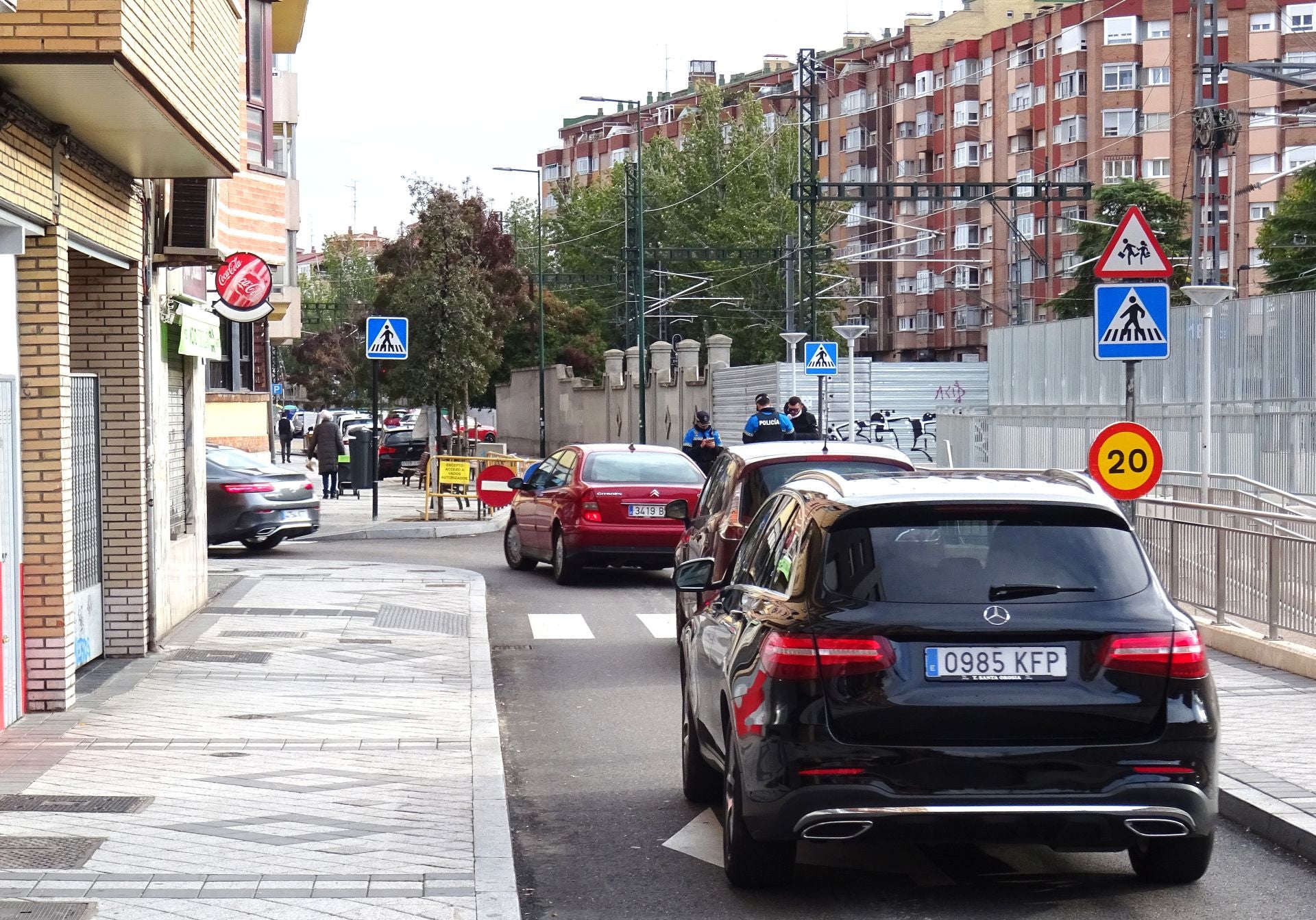 Las imágenes de las obras de Aquavall y los cortes en la calle Estación y Vía