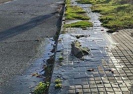 Vertido de aguas fecales en las inmediaciones del colegio Elena Fortún.