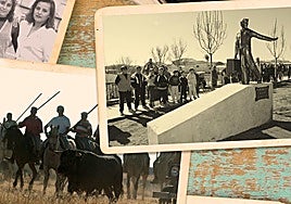 Collage de fotos antiguas de Fresno el Viejo