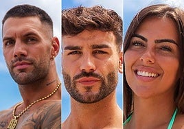 De izda. a dcha. Álex Barraco, Gerard Arias y Érika Portillo, los tres nuevos tentadores VIP.