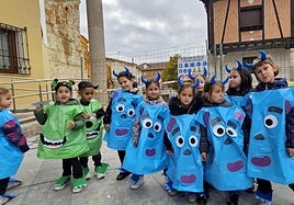 Los alumnos de Baltanás, actores de películas de terror