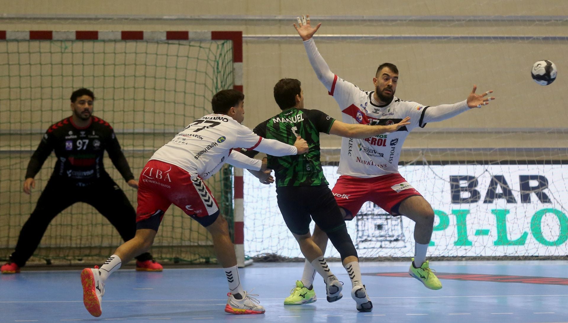 Fotos de la victoria del Balonmano Nava