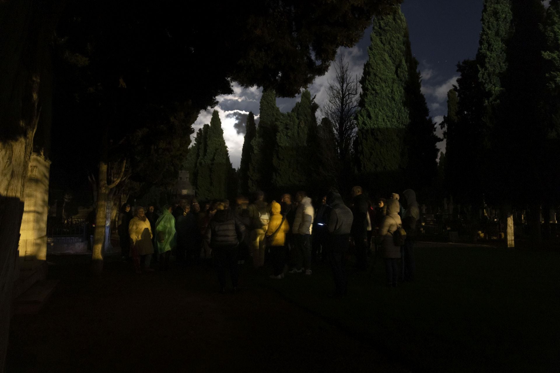 Las imágenes de la ruta guiada en el cementerio de El Carmen