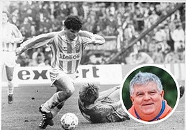 Onésimo, en un partido con el Real Valladolid ante el FC Barcelona. En detalle, en una imagen reciente.