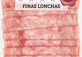 Envase de chóped de la marca DIA similar al que contiene el lote contaminado con listeria y que se ha distribuido, al menos, en Andalucía.