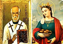 San Gregorio Taumaturgo y Santa Isabel de Hungría.