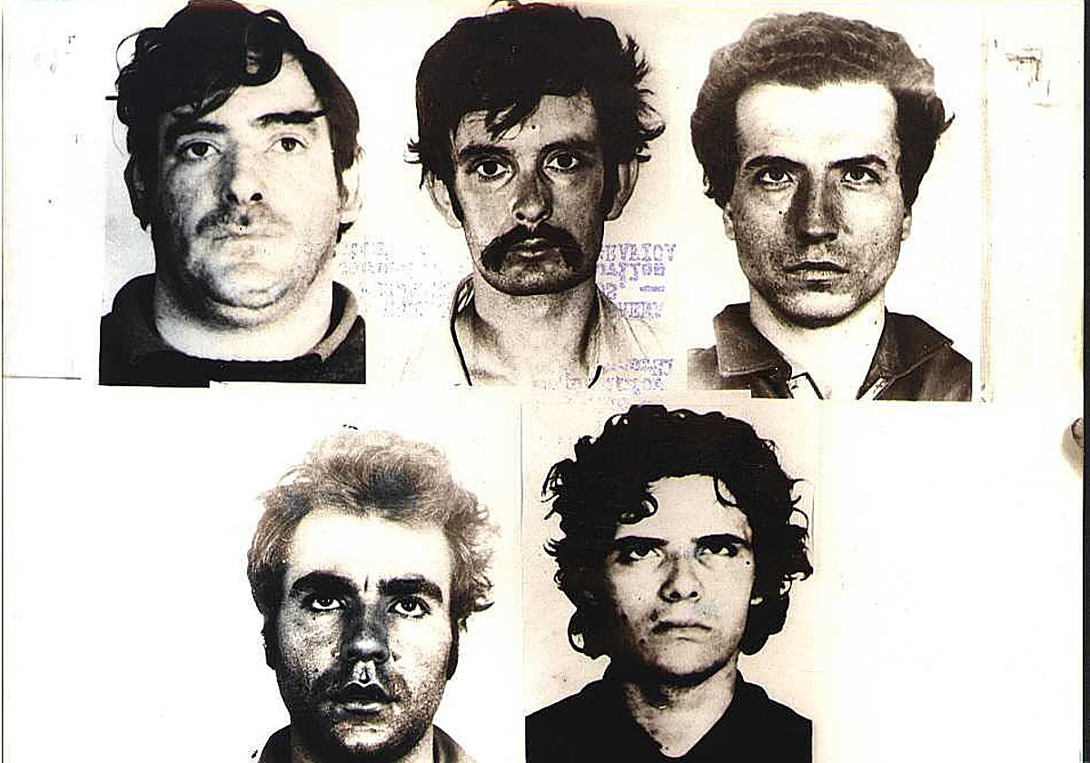 Los cinco activistas de FRAP y ETA fusilados el 27 de septiembre de 1975.