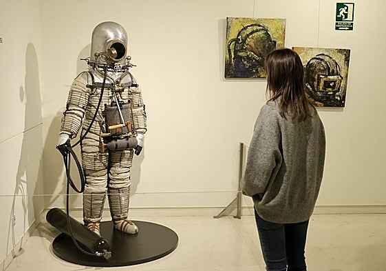 Prototipo del traje estratosférico diseñado por Emilio Herrera, a finales de 1934.