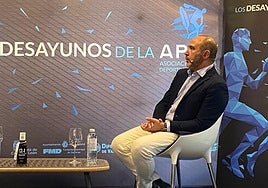 Chus Mateo, durante su participación en los Desayunos de la APDV,