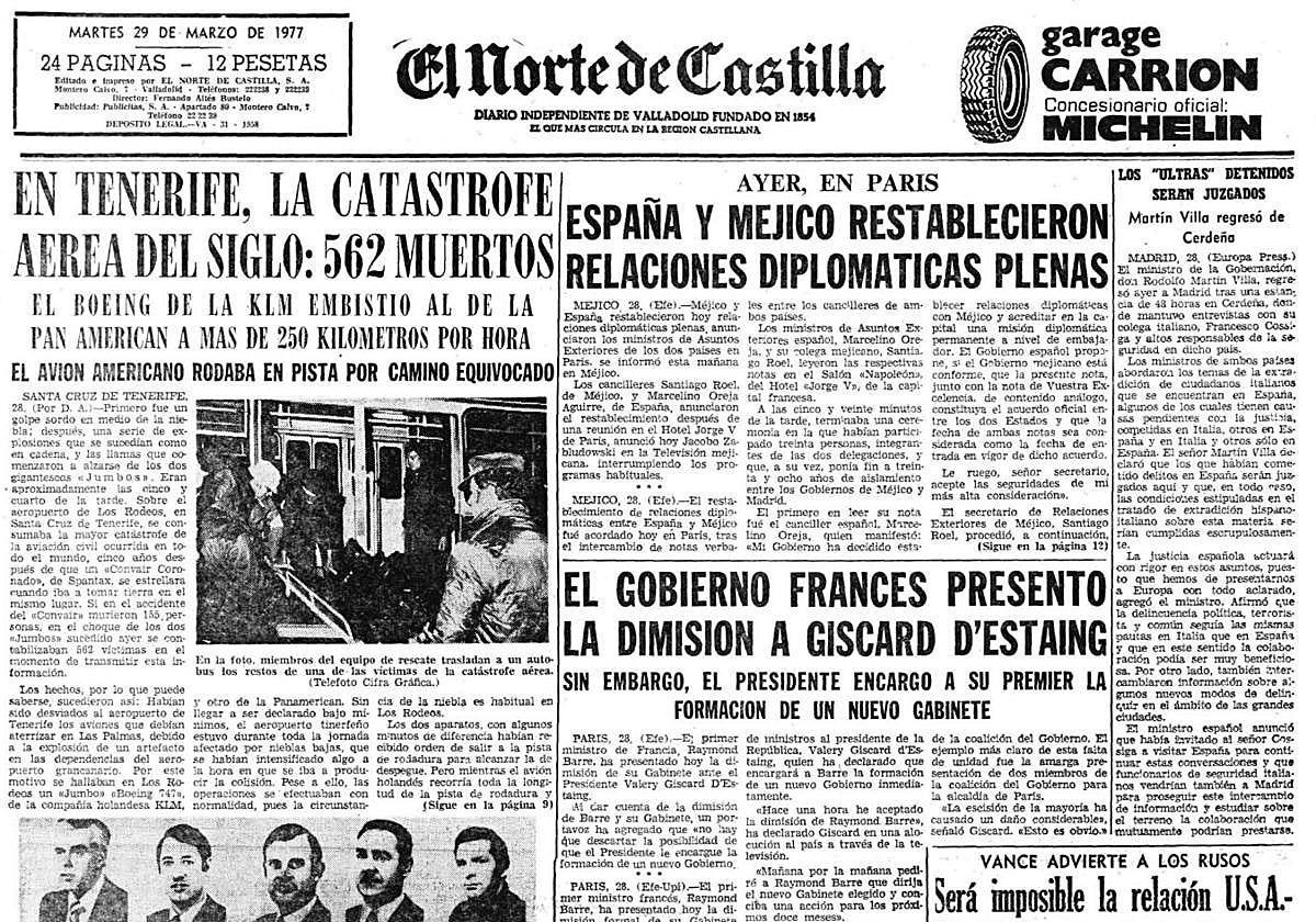 La catástrofe aérea del siglo: 562 muertos
